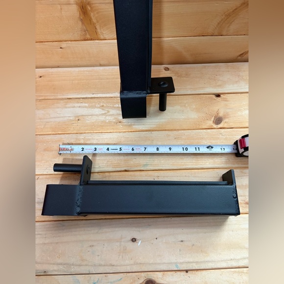 $60 Like new 2 x 2 Barbell Safety Catch Squat Rack Attachment with 5/8" Hole - Picture 3 of 4